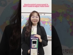 Làm thế nào để điều khiển tốc độ bơm trong chế độ MPPT để điều chỉnh dòng chảy nước?